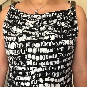 Kenneth Cole XL black and white shirt